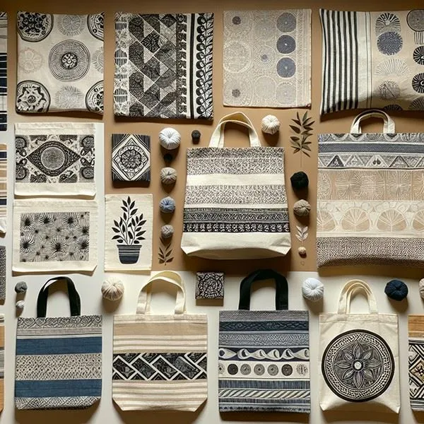 Kunstneriske og kreative lærredstasker