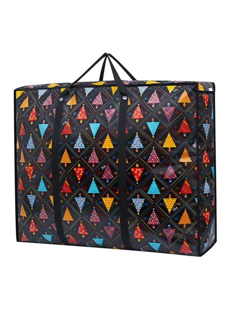 Moving House Taske Duffel Bag Bomuld Quilt Opbevaring Vandtæt ikke-vævet tyk bærbar lamineret indkøbstaske