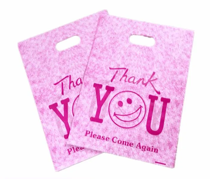 HDPE LDPE PE plast Die Cut håndtag bæreposer til indkøb