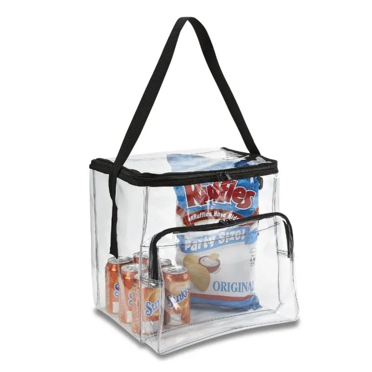 Kina leverandør Square bunden taske Type hånd længde Vinyl klare PVC totalisatorspil poser med høj kvalitet billige pris