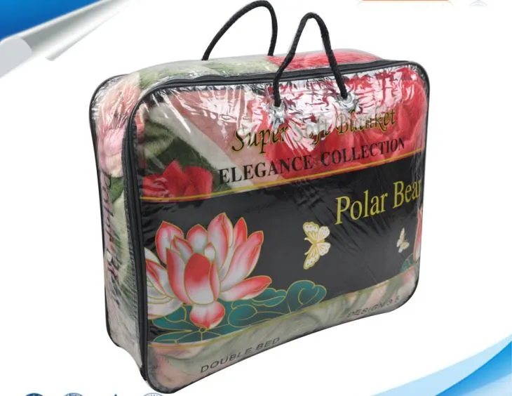 PVC pude tæppe emballage pose klud pakning klar plast Vinyl PVC indkøbsposer fabrik pris PVC taske