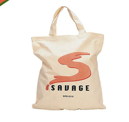 Kina fabrikken engros høj kvalitet reklame naturlig hvid bomuld lærred Tote taske til fremme