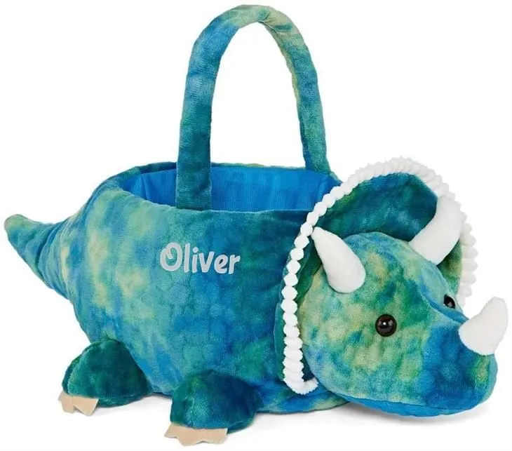 Plys Dinosaur påskekurv