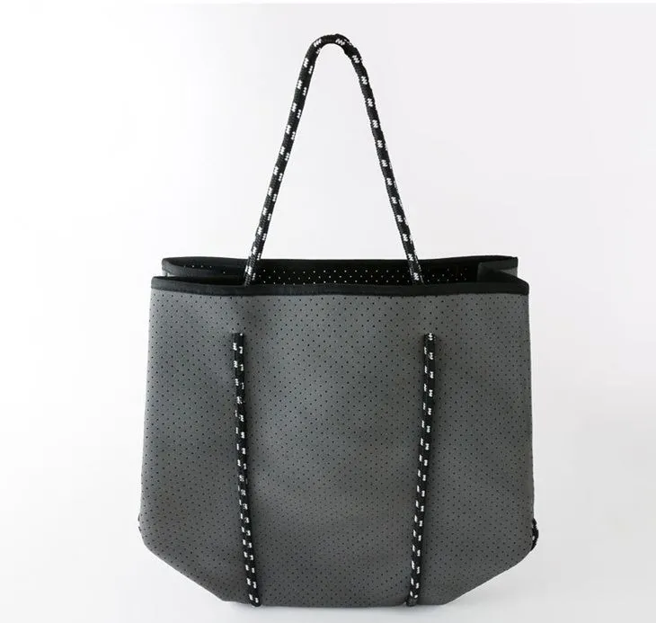 Neopren strandmulepose med knap