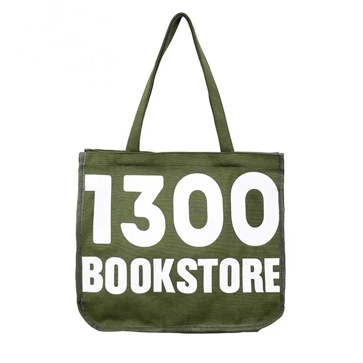 Stor tilpasset taske i bomuldslærred