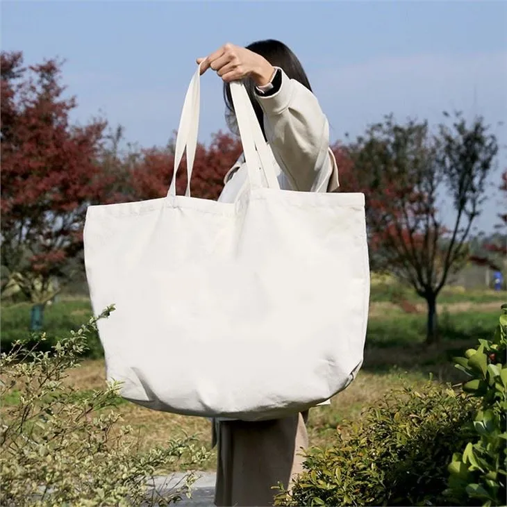 Genanvendelig bomulds -købmandspose